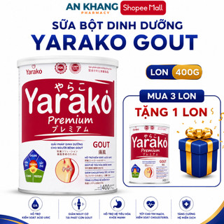 Sữa Cho Người Lớn Yarako Gout - Giải Pháp Dinh Dưỡng Chuyên Biệt Cho Người Bệnh Gout - Lon 400/900G