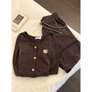 BỘ THUN NỮ 3 CHI TIẾT MÀU NÂU QC