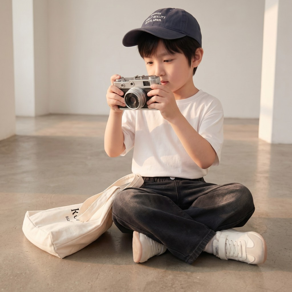 Quần Jeans Suông Ống Rộng Cho Bé HuTi Kids - Quần Dáng Suông Chất Vải Mềm Mại, Thoải Mái Cho Bé Vận Động