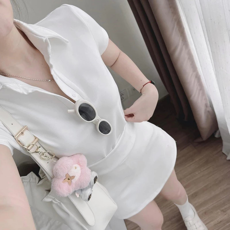 Set áo polo phối chân váy ngắn nữ, đồ bộ nữ hè form ôm tôn dáng, phong cách trẻ trung Hàn Quốc HCOM25680