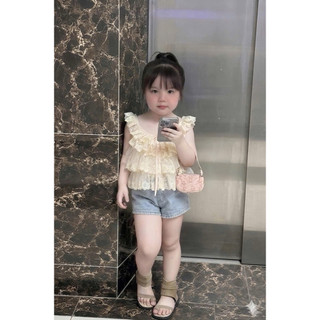 set đùi phối ren xinh cho bé 8-30kg