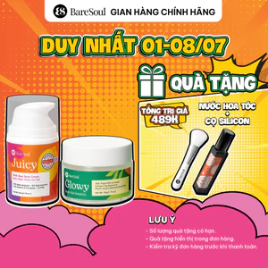 COMBO Peel Glowy 50g, kem dưỡng Juicy 50g giúp làm sáng, giảm thâm mông, nách, bikini, đầu gối (ver 2.0)