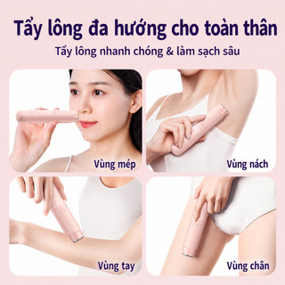 Máy Cạo Lông Nữ Toàn Thân VTT, Cạo Vùng Kín Bikini, Êm Ái Không Rát, Màn Hình LED, Chống Nước IPX7, Sạc Type C, CT03