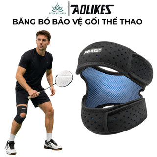 Đai Bảo Vệ Khớp Gối Chạy Bộ 7928 Aolikes Kiểu Silicon Đệm Xốp Giảm Chấn Thương Khớp Bánh Chè - 7928