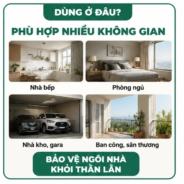 🦎 Bả diệt thằn lằn 16 viên, dễ đặt tại góc tường, trần nhà, phù hợp nhiều không gian trong nhà