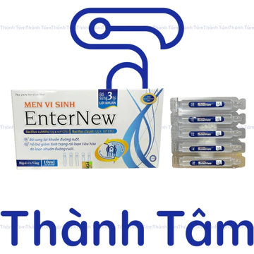 Men vi sinh Enter New bổ sung lợi khuẩn, hổ trợ giảm tình trạng rối loạn tiêu hoá do loạn khuẩn đường ruột - Hộp 20 ống