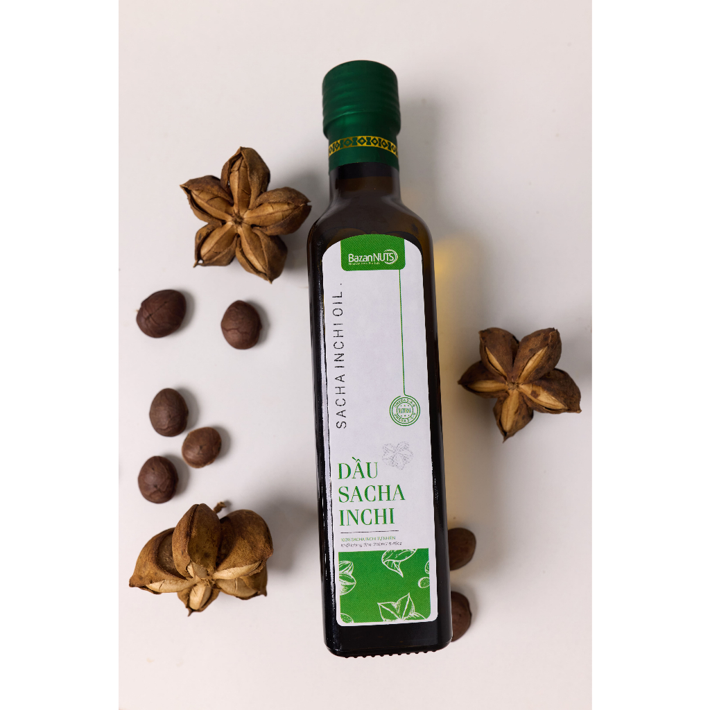 Dầu Sacha Inchi 46% là omega 3 Giúp giảm mỡ máu tốt cho tim mạch