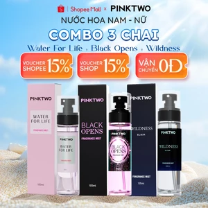 PINKTWO Body Mist 12% Tinh Dầu – Xịt Thơm Khử Mùi Cơ Thể & Quần Áo Lưu Hương 12H– Ngăn Mạt Bụi 99%– HƯƠNG NƯỚC HOA 105ml