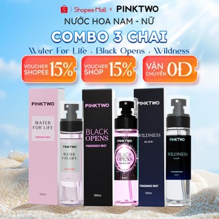 PINKTWO Body Mist 12% Tinh Dầu – Xịt Thơm Khử Mùi Cơ Thể & Quần Áo Lưu Hương 12H– Ngăn Mạt Bụi 99%– HƯƠNG NƯỚC HOA 105ml