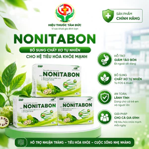 Cốm Nonitabon - Bổ Sung Chất Xơ Tự Nhiên FOS & Inulin, Hỗ Trợ Giảm Táo Bón, Nhuận Tràng