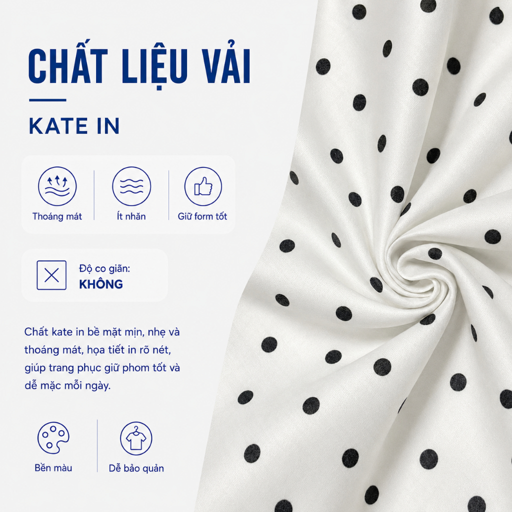 Áo Sơ Mi Nữ Tay Ngắn GMORNING Form Suông Lai Bầu Nhẹ Chất Kate In Mềm Kèm Cà Vạt Phối Rời Trẻ Trung YAG05010