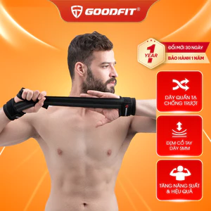 Dây kéo lưng tập gym Lifting Straps kết hợp quấn cổ tay GoodFit GF731LS dây kéo hỗ trợ Deadlift