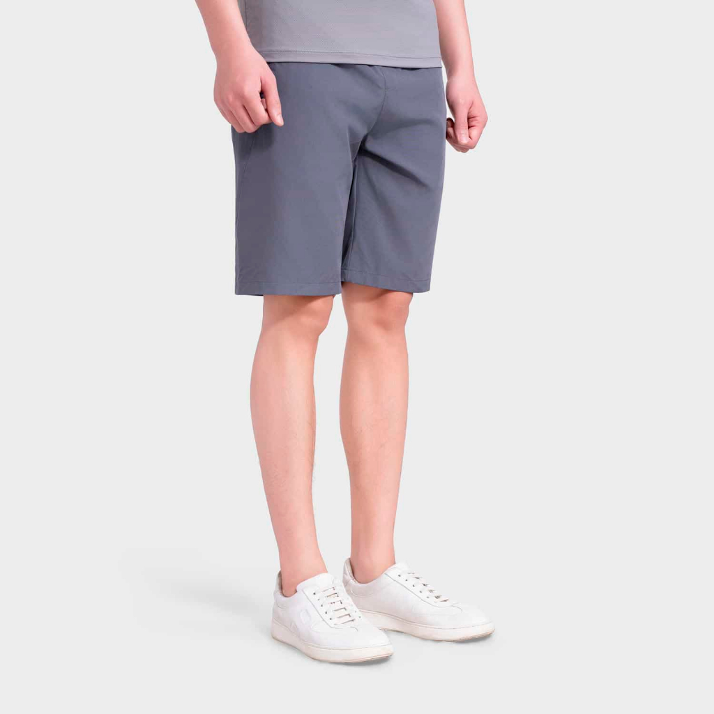 Quần Short Nam Insidemen Active Regular Fit cạp chun kèm dây rút linh hoạt, vải mềm mịn ISO106MAH0