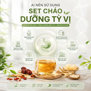Cháo Dưỡng Tỳ 6 Vị Giúp Bổ Tỳ Dưỡng Huyết, Dưỡng Da Sáng Khoẻ Hồng Hào, Tốt Cho Tiêu Hoá Cả Gia Đình