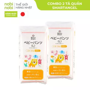 Combo 2 Bỉm Tã Quần SmartAngel Đệm Thông Khí 3D cho Bé L44/XL38/XXL36