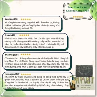 Xà Bông Tắm Dầu Dừa - Mù U - Than Tre 100G - Sạch Ghét, Giảm Mụn, Không Nhờn
