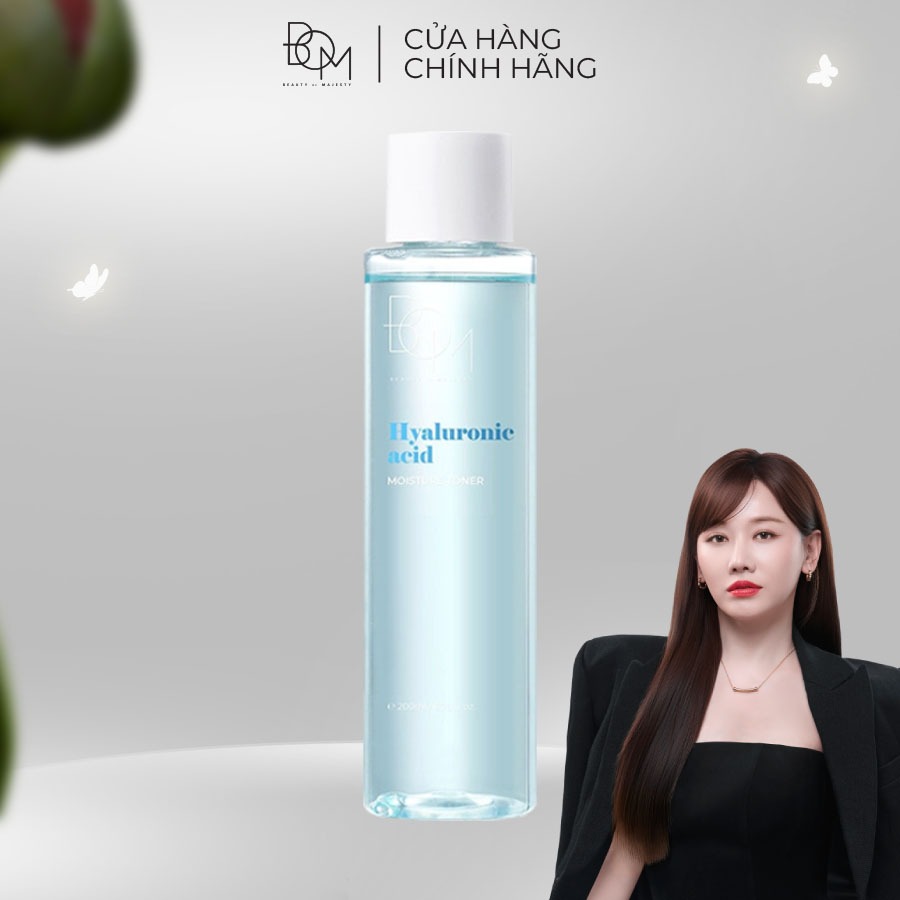 Nước Cân Bằng Dưỡng Ẩm BOM Hyaluronic Acid Moisture Toner 200ml
