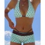 NUNG NIU - Bộ Bikini 3 Món Xanh Mint Chấm Bi Trendy Mùa Hè 2026
