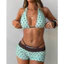 NUNG NIU - Bộ Bikini 3 Món Xanh Mint Chấm Bi Trendy Mùa Hè 2026