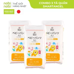 Combo 3 Bỉm Tã Quần SmartAngel Đệm Thông Khí 3D cho Bé L44/XL38/XXL36