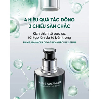 Combo 30 gói Serum Ohui xanh Prime Advancer Ampoule 1ml - Dưỡng Trắng, Chống Lão Hóa, Căng Bóng Da
