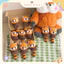Móc Khoá Len Nhung Gấu Trúc Đỏ Red Panda Đuôi Dài Cáo Cam Handmade Màu Pastel Quà Tặng Dễ Thương Độc Đáo