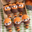 Móc Khoá Len Nhung Gấu Trúc Đỏ Red Panda Đuôi Dài Cáo Cam Handmade Màu Pastel Quà Tặng Dễ Thương Độc Đáo