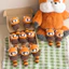 Móc Khoá Len Nhung Gấu Trúc Đỏ Red Panda Đuôi Dài Cáo Cam Handmade Màu Pastel Quà Tặng Dễ Thương Độc Đáo