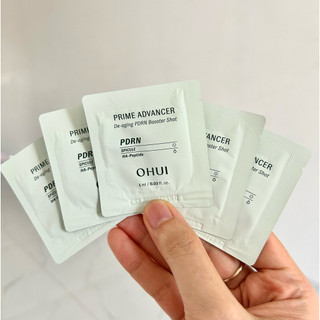 Combo 30 gói Serum Ohui xanh Prime Advancer Ampoule 1ml - Dưỡng Trắng, Chống Lão Hóa, Căng Bóng Da