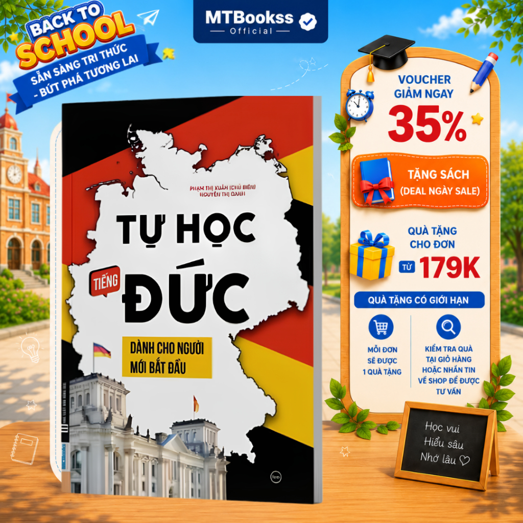 Sách - Tự Học Tiếng Đức Cho Người Mới Bắt Đầu - MCBooks