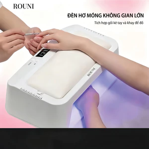 ROUNI Đèn hơ nail 75 LED UV/LED – Cảm biến thông minh hơ đều 360°, phù hợp mọi loại sơn gel