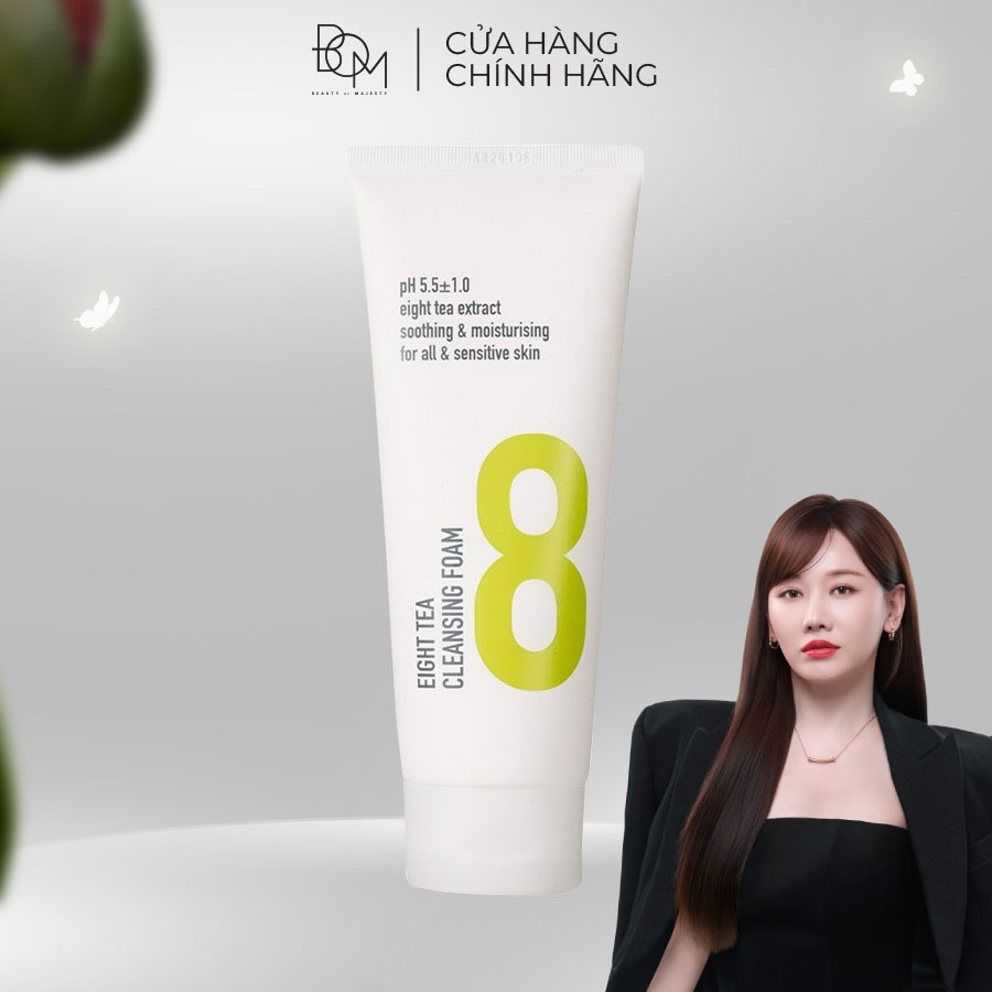 Sữa Rửa Mặt Tạo Bọt Làm Sạch Sâu Dành Cho Mọi Loại Da BOM Eight Tea 150ml