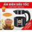 Ấm Siêu Tốc Thủy Tinh 2 Lít OMISUN Đun Nước Nhanh 1500W Tự Ngắt Khi Sôi Không Kim Loại Nặng BH 12 Tháng Chính Hãng