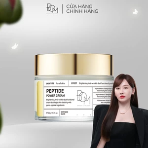 Kem Dưỡng Ẩm Làm Sáng, Làm Mờ Nếp Nhăn BOM Peptide Power Cream - 50G