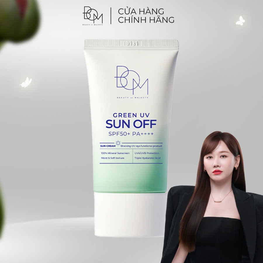 Kem Chống Nắng B.O.M GREEN UV SUN OFF SPF50+/PA++++ 50ml