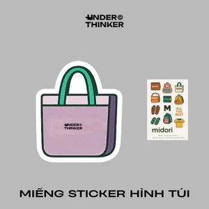 Sticker Dán Hình Túi Xách Balo Áo Thun Trang Trí Nam Nữ Thương Hiệu | UNDERTHINKER