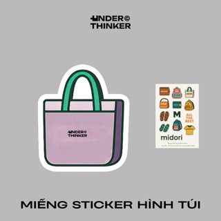[S3] Sticker Dán Hình Túi Xách Balo Áo Thun Trang Trí Nam Nữ Thương Hiệu | UNDERTHINKER