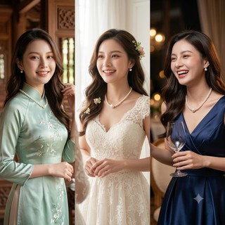 [ DAISYN ] N525 Choker , dây chuyền mang áo dài , dây chuyền cưới hạt Ngọc hạt trai 1 sợi hạt 6- 16mm sang trọng cho nữ
