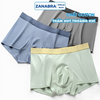 Quần lót nam sip đùi kháng khuẩn cao cấp dáng boxer vải cotton thun co giãn 4 chiều ZANABRA N3999