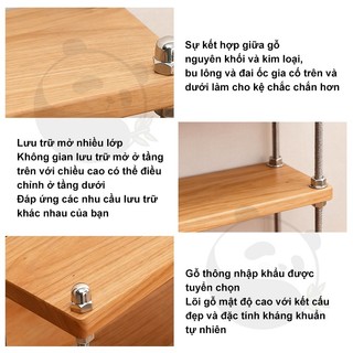 Kệ để đồ để bàn đa năng 2/3 tầng kệ gỗ trang trí nhà bếp bàn học bàn trang điểm nhỏ gọn đẹp