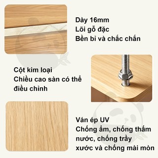 Kệ để đồ để bàn đa năng 2/3 tầng kệ gỗ trang trí nhà bếp bàn học bàn trang điểm nhỏ gọn đẹp