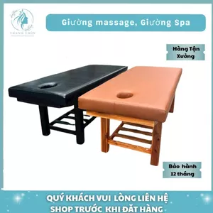 Giường Spa, giường massage, đệm da êm ái, thiết kế chịu lực tốt