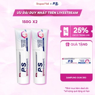 [LIVE][MỚI]Bộ 2 Kem đánh răng P/S Chuyên Gia Chăm Sóc Nướu 150g-Giúp nướu khỏe, Sạch mảng bám ố vàng,Răng trắng sáng hơn