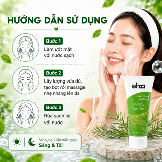 [CHÍNH HÃNG] Sữa rửa mặt ngừa mụn Eliza tinh dầu Tràm Trà 50g