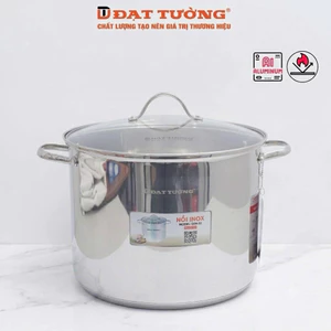 Nồi Luộc Gà Inox 5 Đáy Đạt Tường 32cm - Dùng tốt trên bếp từ và mọi loại bếp - DTN-32