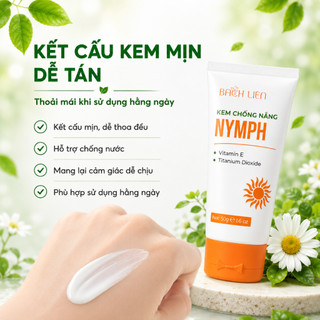 Kem Chống Nắng Bạch Liên NYMPH SPF50 50g - Chống Nắng Body, Hỗ Trợ Bảo Vệ Da