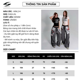 Quần Jeans Phong Cách Lật Ngược INSIDE OUT Form Rộng Unisex Nam Nữ Cá Tính SSSTORE.Aesthetic