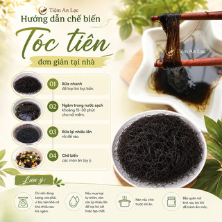 Tóc Tiên Hữu Cơ 100g Kèm Nấm Nấu Soup Thơm Ngon Bổ Dưỡng, Rong Tóc Tiên Nấu Soup