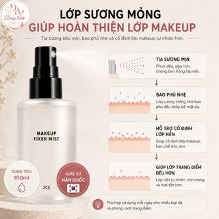Xịt Khóa Nền 3CE Makeup Fixer Mist 100ml - Xịt Cố Định Lớp Trang Điểm Lâu Trôi, Phun Sương Mịn