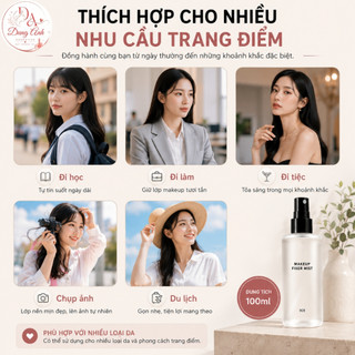 Xịt Khóa Nền 3CE Makeup Fixer Mist 100ml - Xịt Cố Định Lớp Trang Điểm Lâu Trôi, Phun Sương Mịn